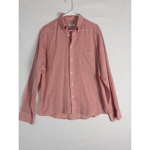 ETON Contemporary Shirt Mens 42 Red Button Down Long Sleeve‎ Casual Lightweight